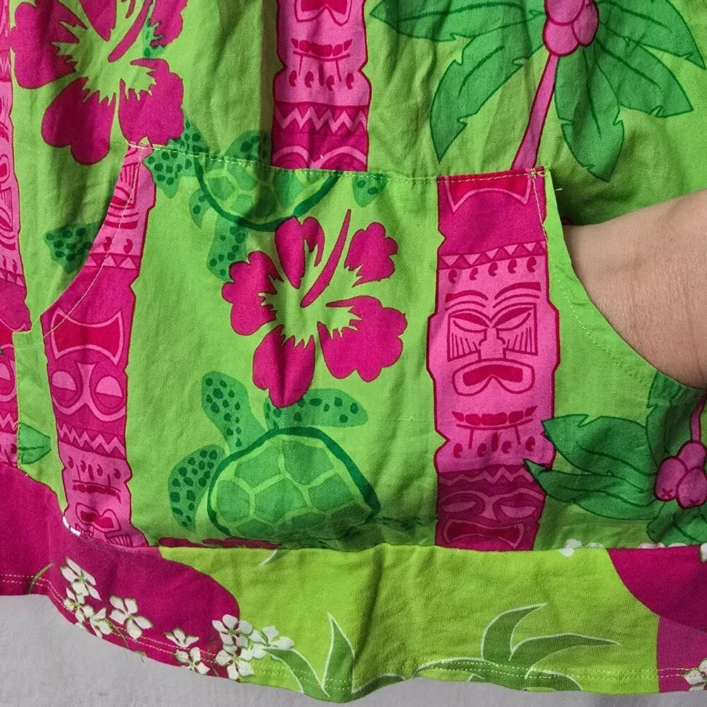 2pc Tank Beach Sun Dresses 8 Hawaiian Floral Hanna Andersson Cruise Corkys Kids